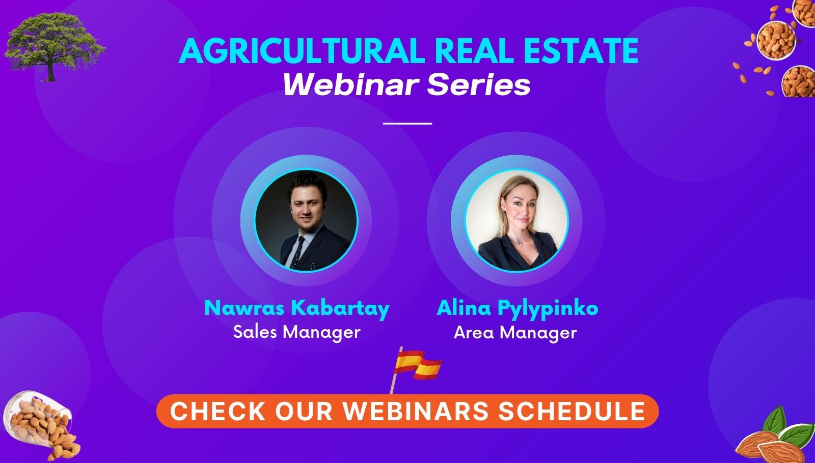 Agro Invest Spain Investment Agriculture Farmland Walnut Almond Managed Farmlands Turkey Spain Webinar Banner0